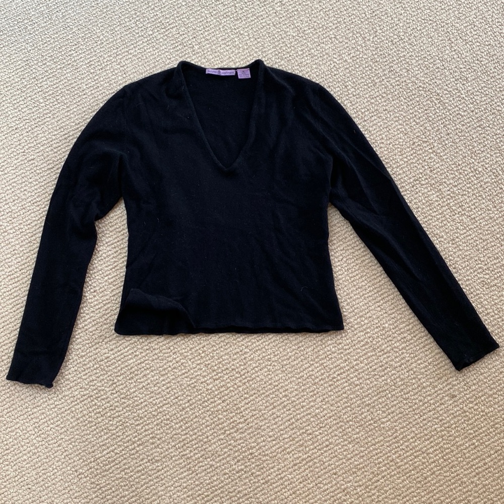Autumn Cashmere Black Sweater